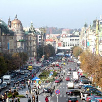 Overzicht van het Wenceclasplein