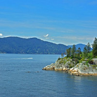 Rotsen in Whytecliff Park