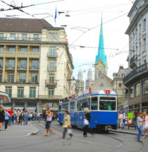 Bahnhofstrasse en Paradeplatz