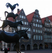Standbeeld van de Bremer stadsmuzikanten